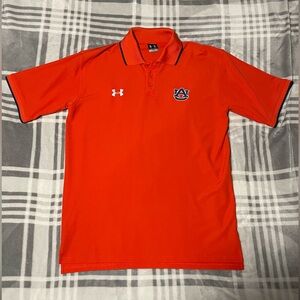 UNDER ARMOUR Auburn Men’s Orange Polo Collared Athletic Shirt (Size - S)
